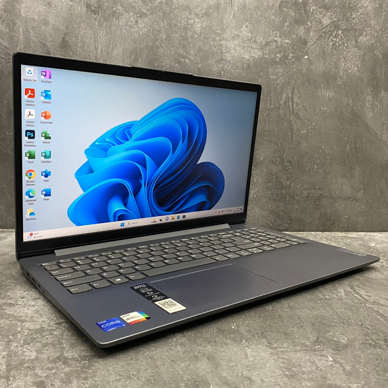 Lenovo Ideapad Slim 3 Intel i5 1135G7 Iris Xe RAM 8 GB SSD 512 GB Laptop Second Murah Normal 15"