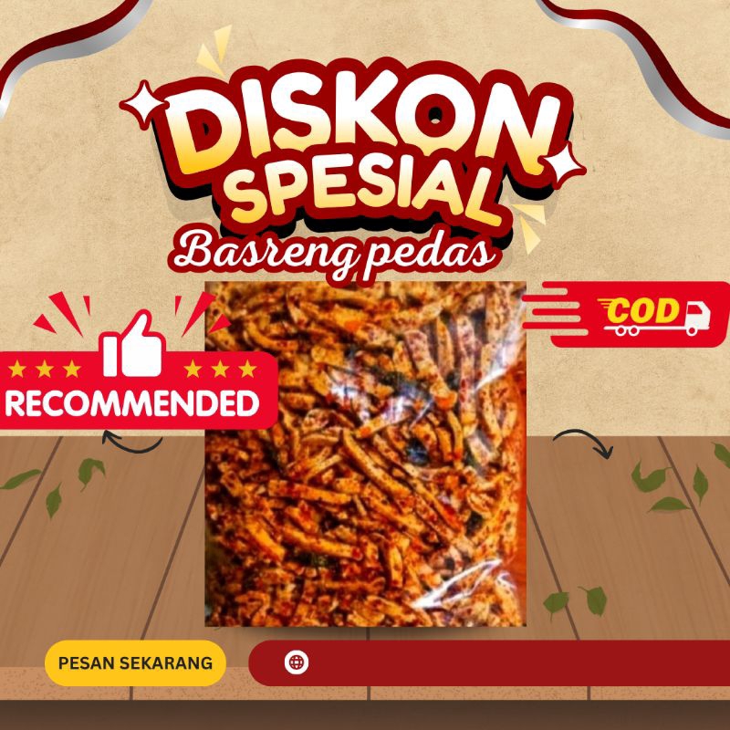 

Basreng pedas dan original renyah gurih pedas