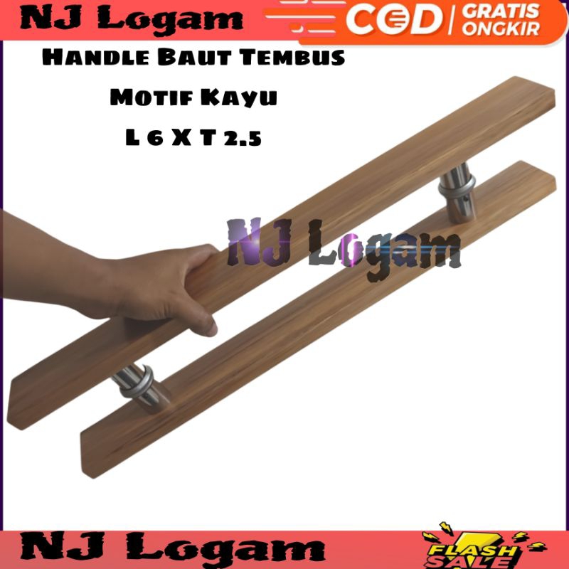 Gagang Pintu Tarikan Pintu Kaca Handle Pintu Rumah Kayu Jati Premium