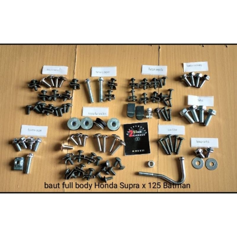 baut FULLSET Supra x 125 / baut Honda Supra x 125 / baut full body Honda Supra x 125