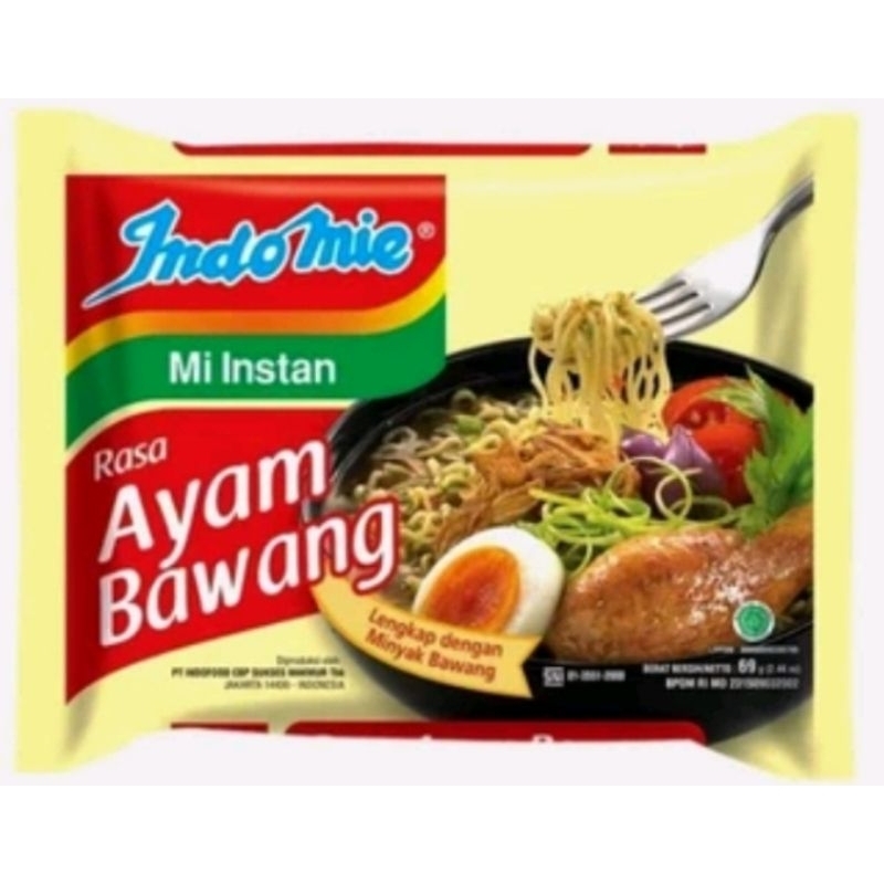 

Indomie ayam bawang kuah mie instan perbijian
