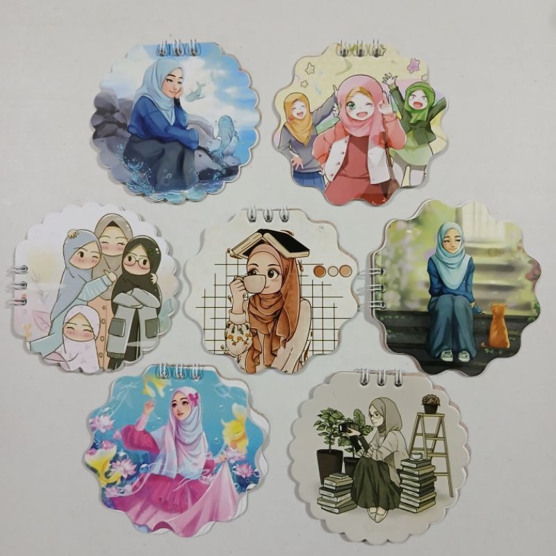 

memo bundar 1 pcs isi 5 Lbr notes anak 8cm