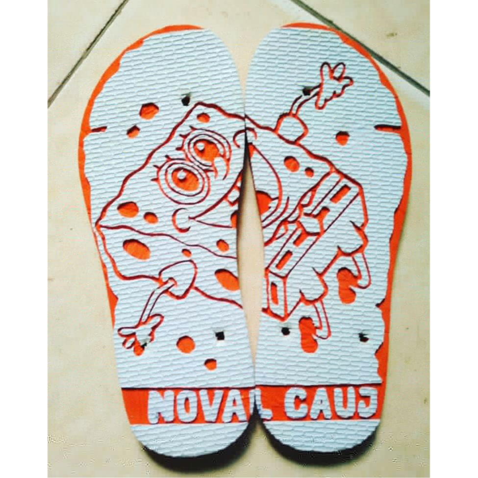 Sandal Ukir Jember/Sandal Unik/Sandal Jepit/Sandal Swallow/Sandal Rumah/Sandal murah