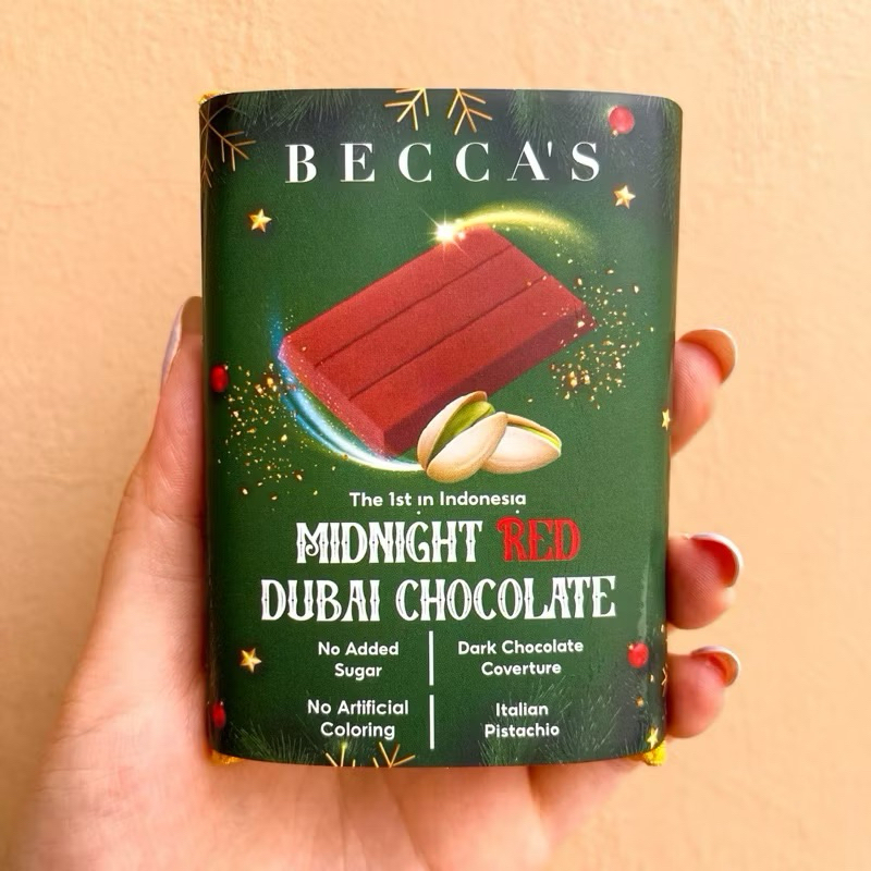 

(READY STOCK) Becca’s Midnight Red Dubai Chocolate Dark - Coklat Dubai Viral