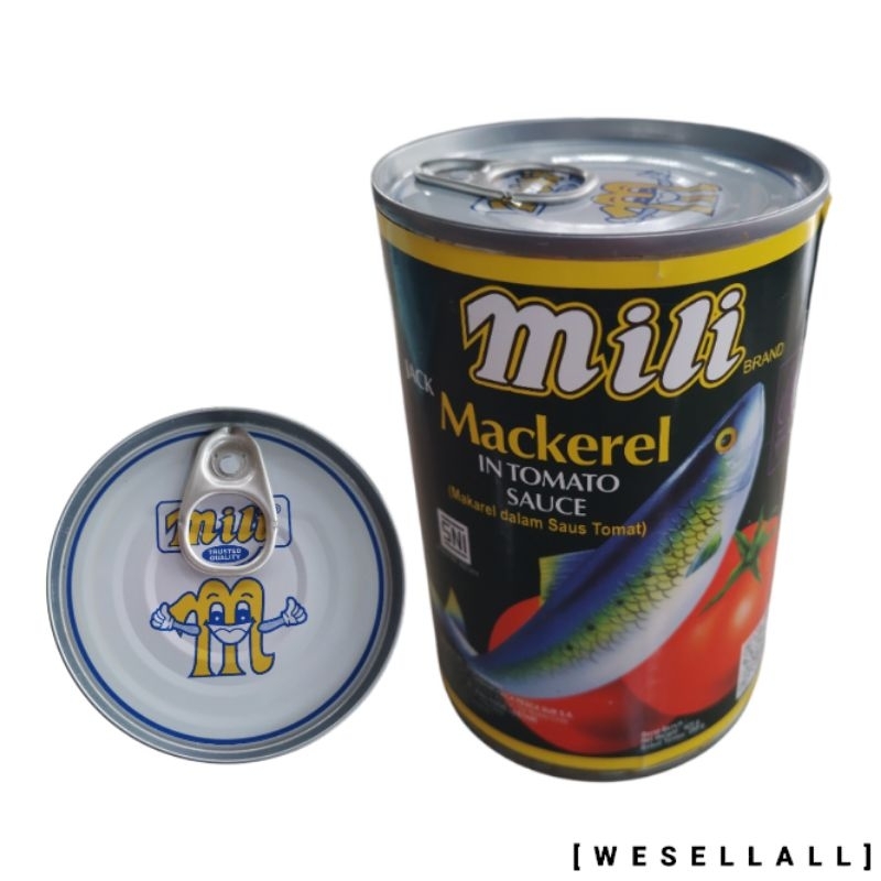 

Sarden Mili Mackerel Tutup Putih 425 gr Kaleng | 0112AAA