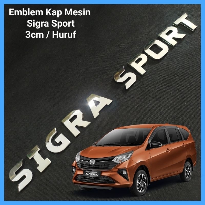 Emblem kap mesin daihatsu sigra sport