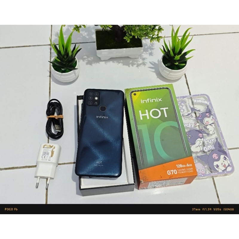 Infinix hot 10 6/128gb hp harga murah spek lumayan bagus