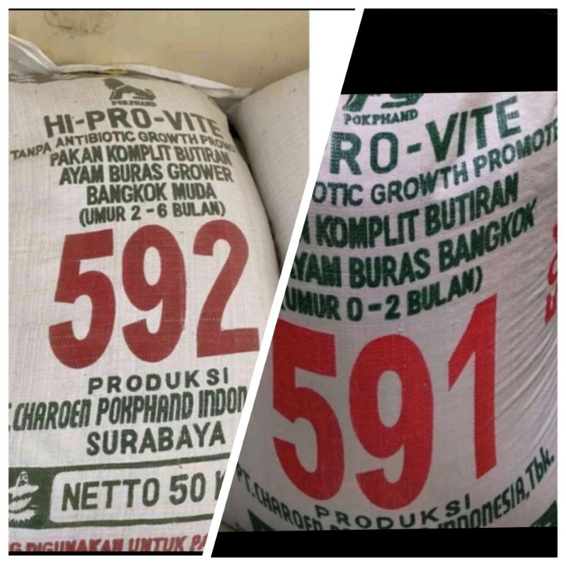 Hi pro vite Pur ayam Bangkok dewasa 593&594 20 kiloan