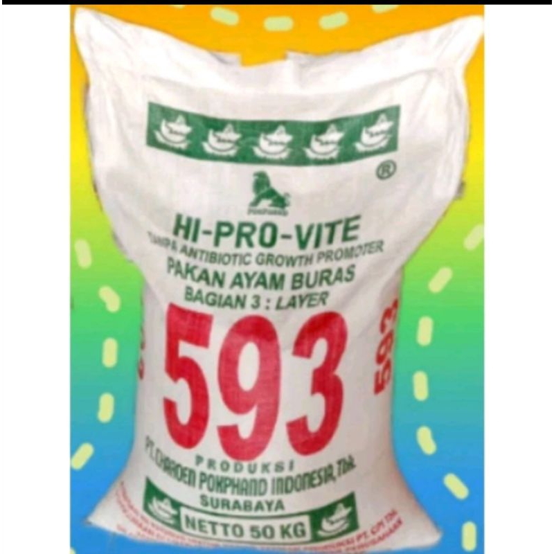 Hi pro vite Pur pakan ayam Bangkok layer 593 10kg