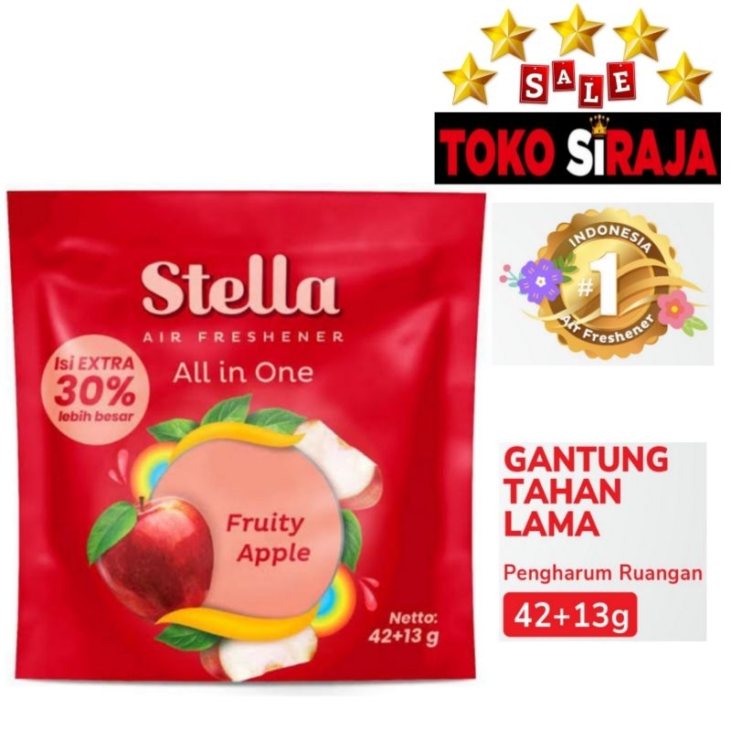 STELLA GANTUNG PEWANGI RUANGAN FRUITY APPLE / STELA AIR FRESHENER
