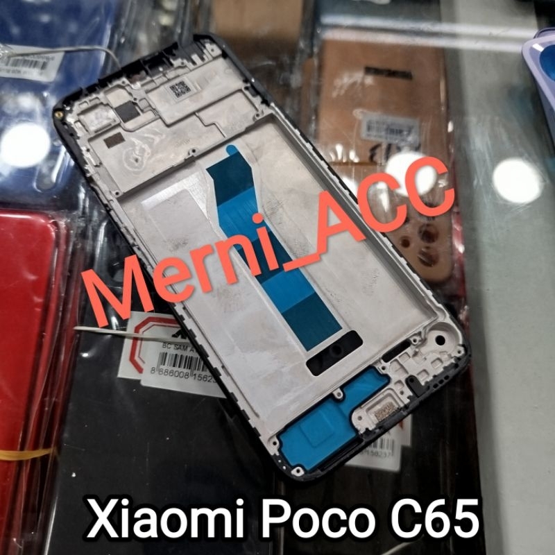 Frame tulang tengah Xiaomi Poco C65 Tulang lcd tatakan mesin