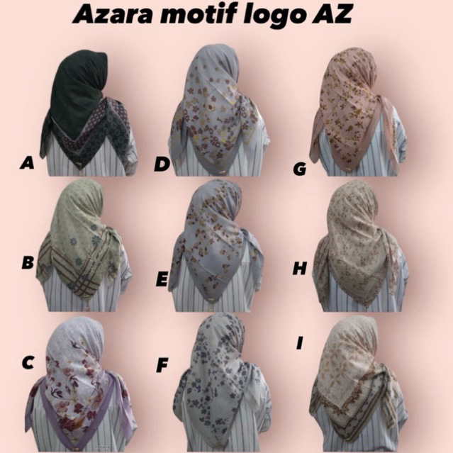 jilbab azara pouch motif