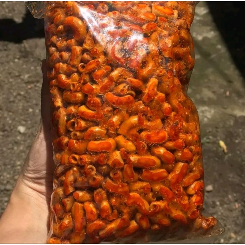 

Makaroni bantet 500gr/makaroni pedas/makaroni pedas