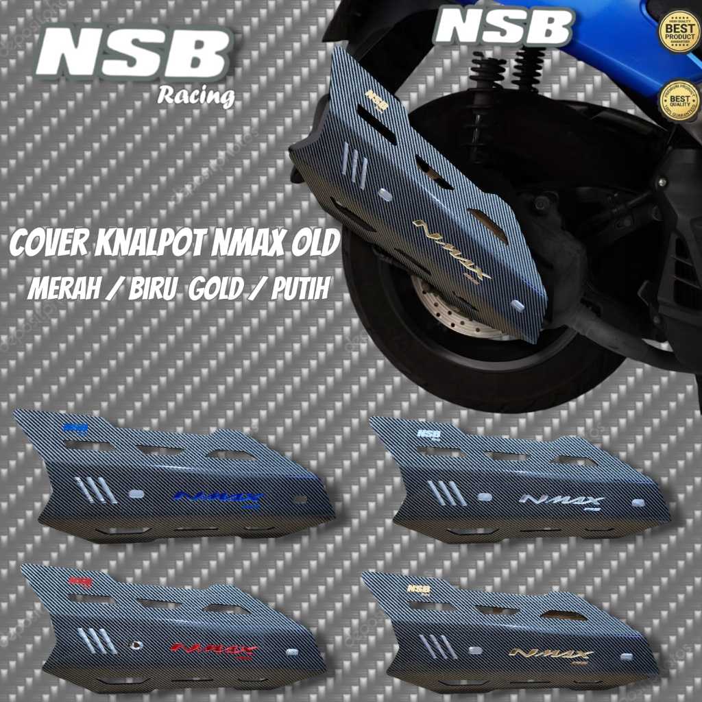 COVER KNALPOT NMAX OLD/NEW Tutup Knalpot NMAX New/Old 2015-2024 AKSESORIS MOTOR NMAX