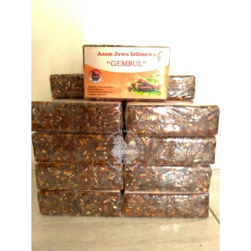 

1kg isi 4 kotak Asam Jawa GEMBUL TANPA BIJI 100% Asli