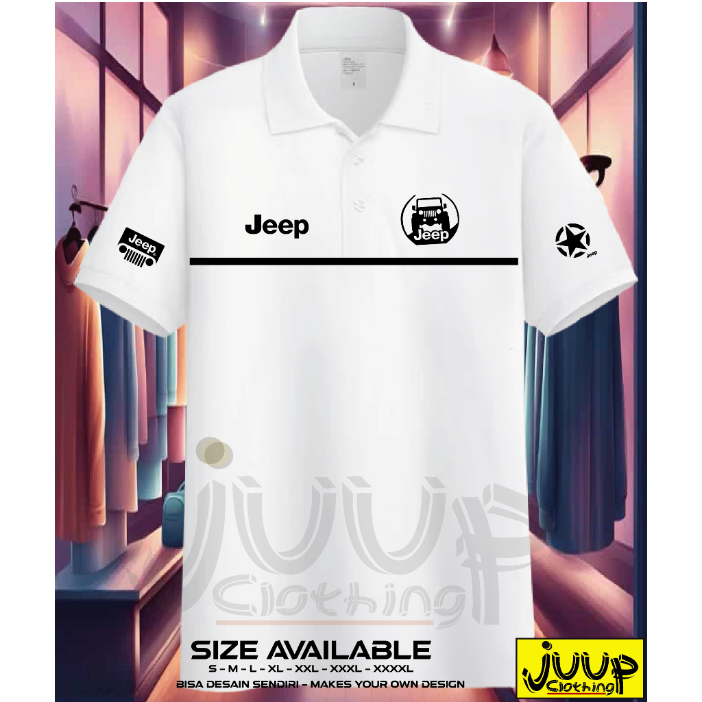 KAOS POLO BAJU PRIA JEEP OFFROAD