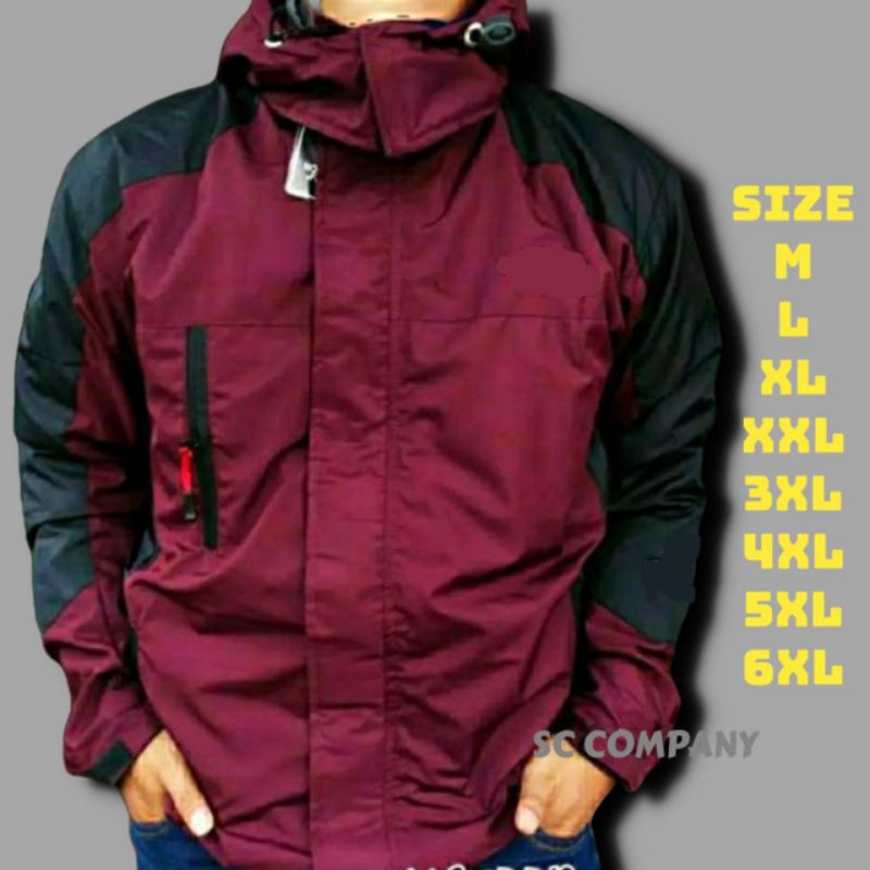 sadoel company jaket jumbo terbaru M L XL XXL 3XL 4XL 5XL 6XL jaket besar jaket parasut pria wanita