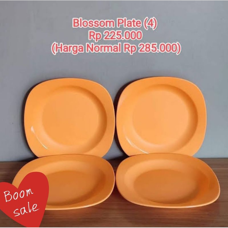 Plate Blassom/Piring tuppy (4)