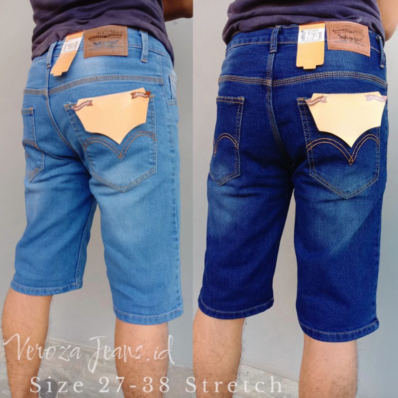 CELANA PENDEK JEANS PRIA SIZE 27-38 JEANS PENDEK COWOK JUMBO