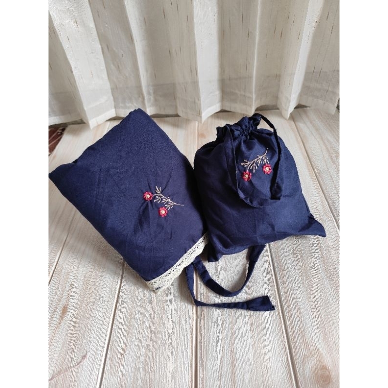 Mukena terusan couple anak remaja dewasa FATIMAH bordir