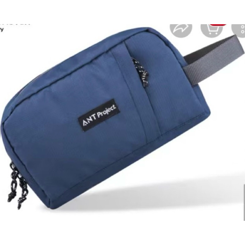 Pouch ANT Project [Tas Selempang Biru Navy]