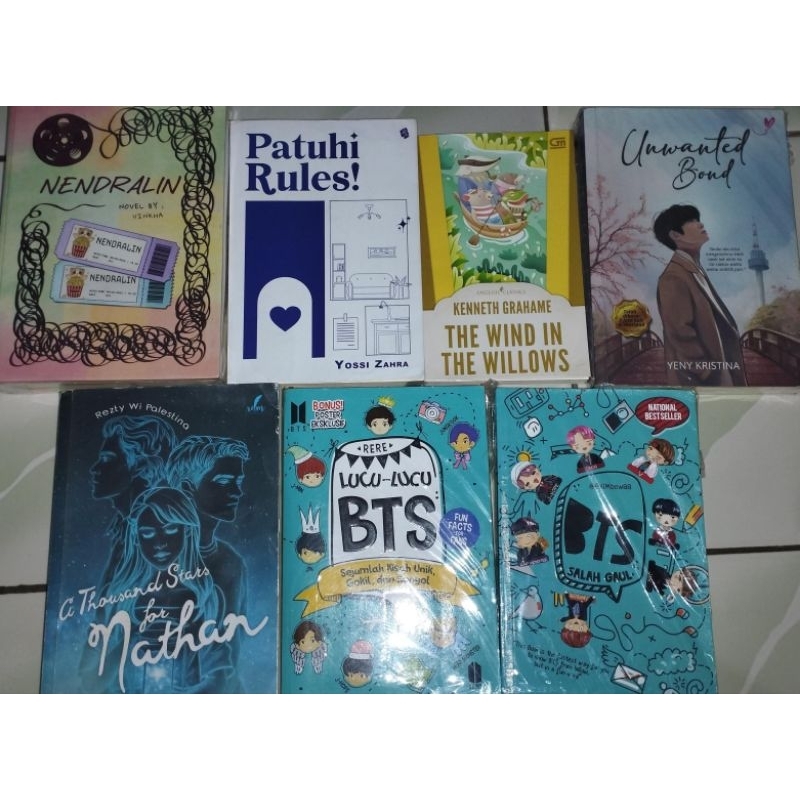 preloved novel original Nendralin (hc) Unwanted bond A thousand stars for nathan English classic pat