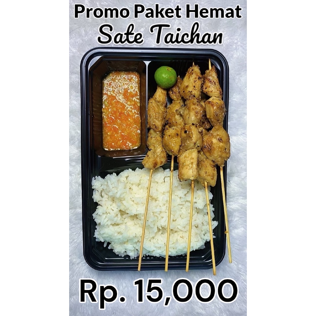 Paket Nasi Sate Taichan Hemat Lezat Catering Box Murah Harian Makan Pagi Siang Malam Acara Kantor Ul