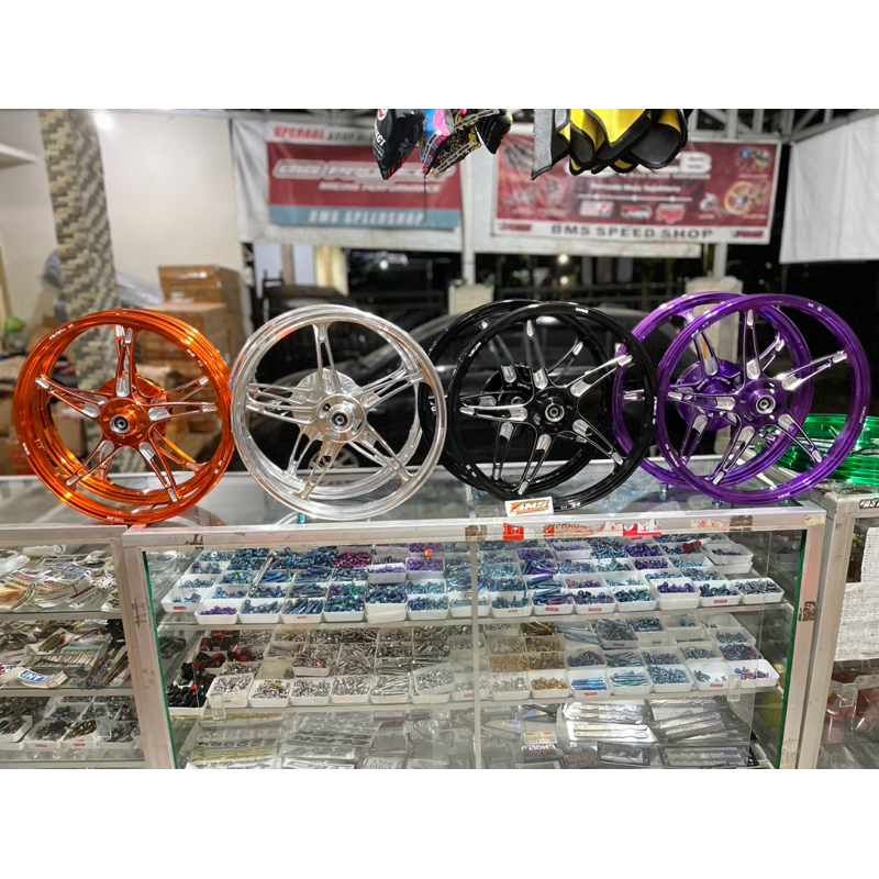 VELG DELKEVIC K-SPEED RING 17 VARIO125/150 BEAT SCOPY MIO SPORTY UKURAN 140-160 RING 17