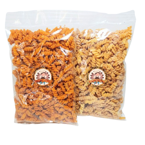 

Makaroni Spiral Pedas Macaroni Ulir Rasa Pedes Asin 160gr