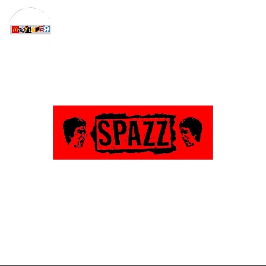 

sticker band SPAZZ logo stiker fastcore hardcore punk powerviolence