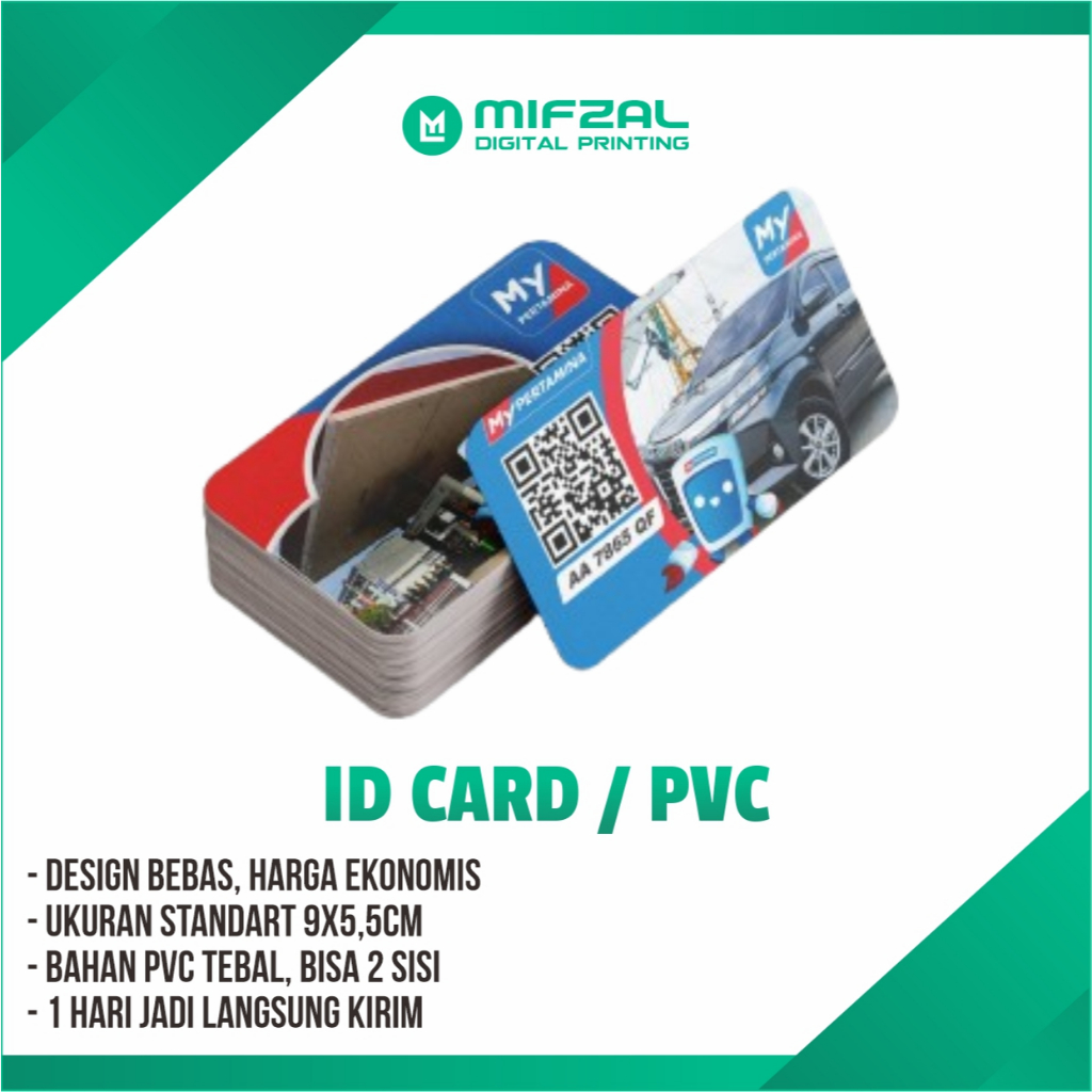 

ID CARD PVC BAHAN TEBAL, AKRTU MEMBER, PERTAMINA, KIS, BPJS, DAN LAIN SEBAGAINYA.