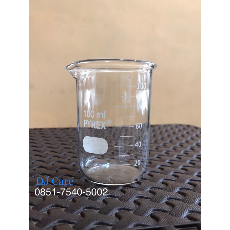 Beaker/Glass Pyrex Ukuran 100ml