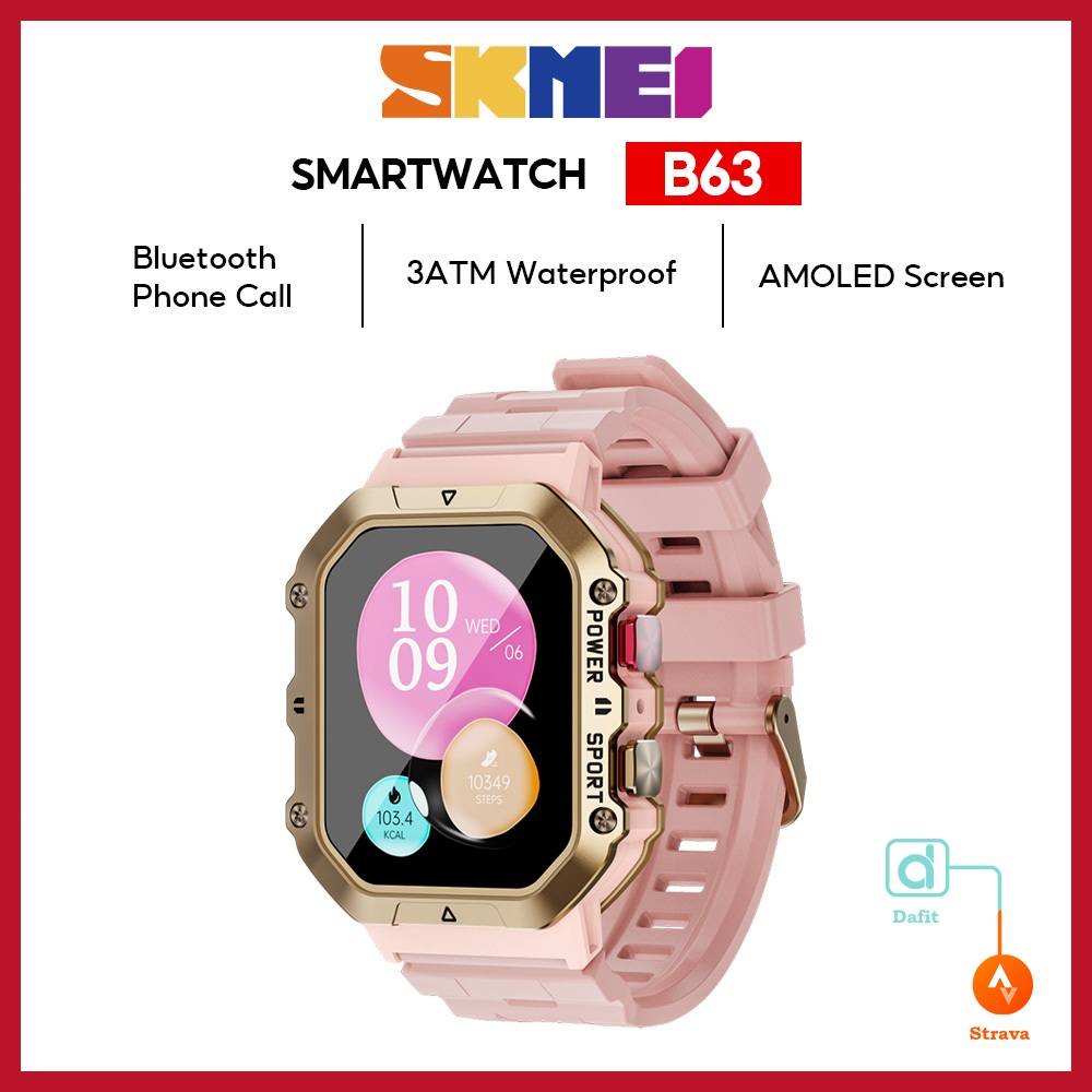 Skmei jam tangan wanita  smart watch olahraga anti air 1atm jam android sport touch screen jam tanga