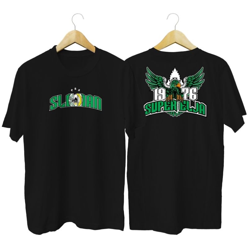Kaos bola PSS sleman super elja pria & wanita hitam dan putih