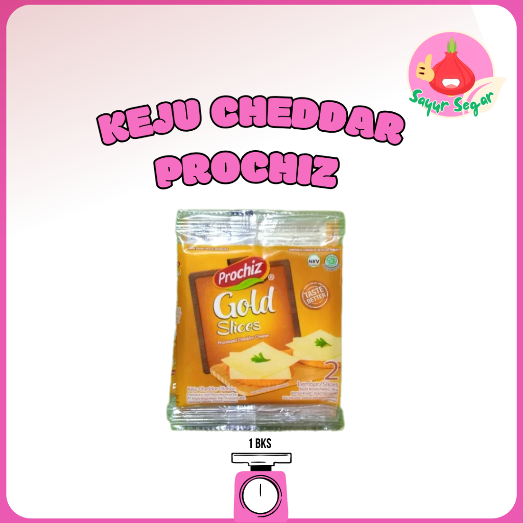 

Sayur Segar - Prochiz Gold Keju Cheedar/ Cheddar Cheese 1 pcs