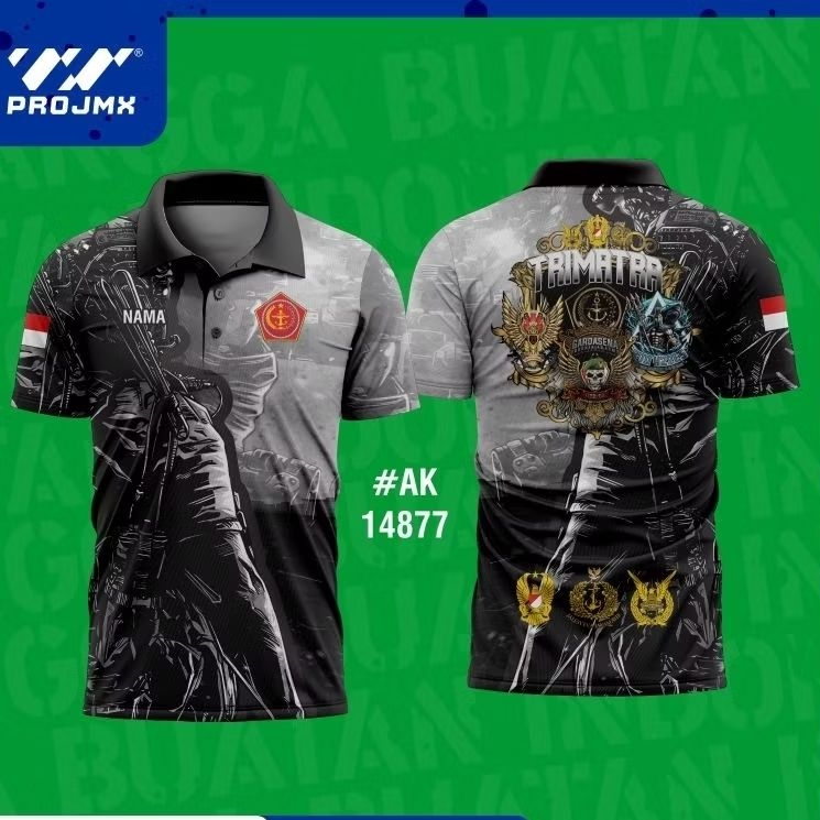 PROJMX - KAOS JERSEY MILITER CUSTOM / JERSEY TEXTURO MILITER / BISA CUSTOM