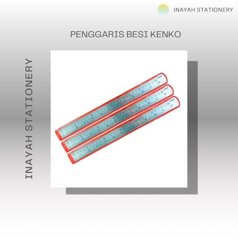 

PENGGGARIS BESI/PENGUKUR BESI MEREK KENKO 15CM Alat Penggaris