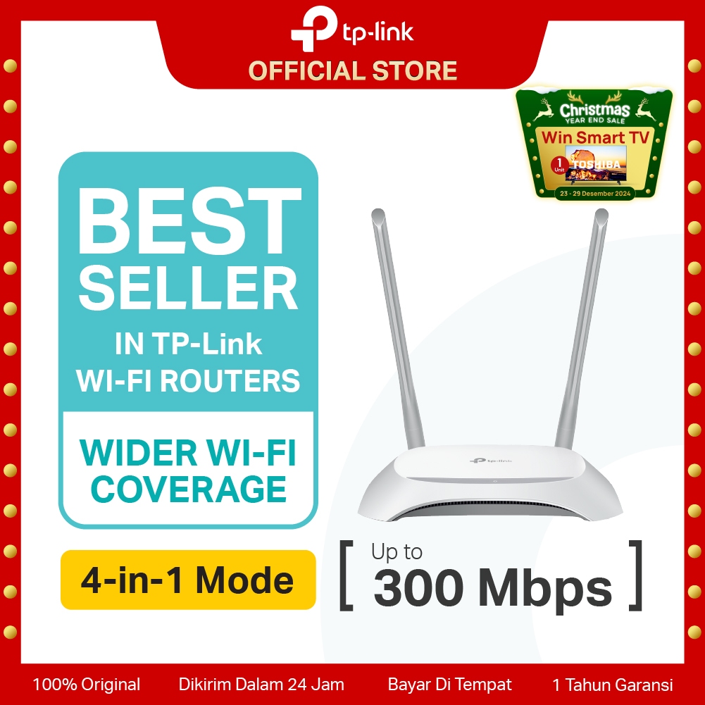 TP-Link TL-WR840N WR820N WR844N N300 WiFi Router Extender Penguat Sinya 300M Wireless Access Point