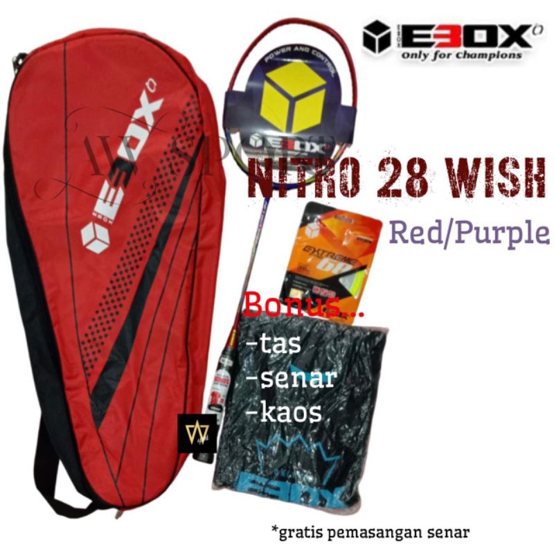 Raket Badminton Ebox Nitro 28 Wish / Raket Bulutangkis Ebox Original