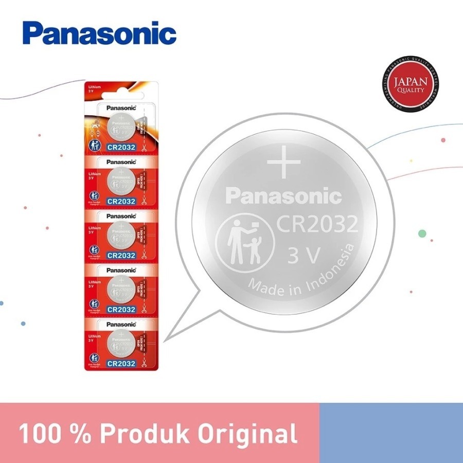 ORIGINAL PANASONIC CR2032 / CR 2032 BATRE / BATERAI / BATTERY