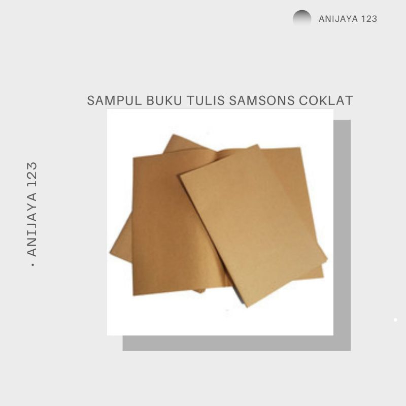 

SAMPUL BUKU TULIS SAMSONS COKLAT (POLOLS)/SAMPUL BUKU COKLAT isi 20psc