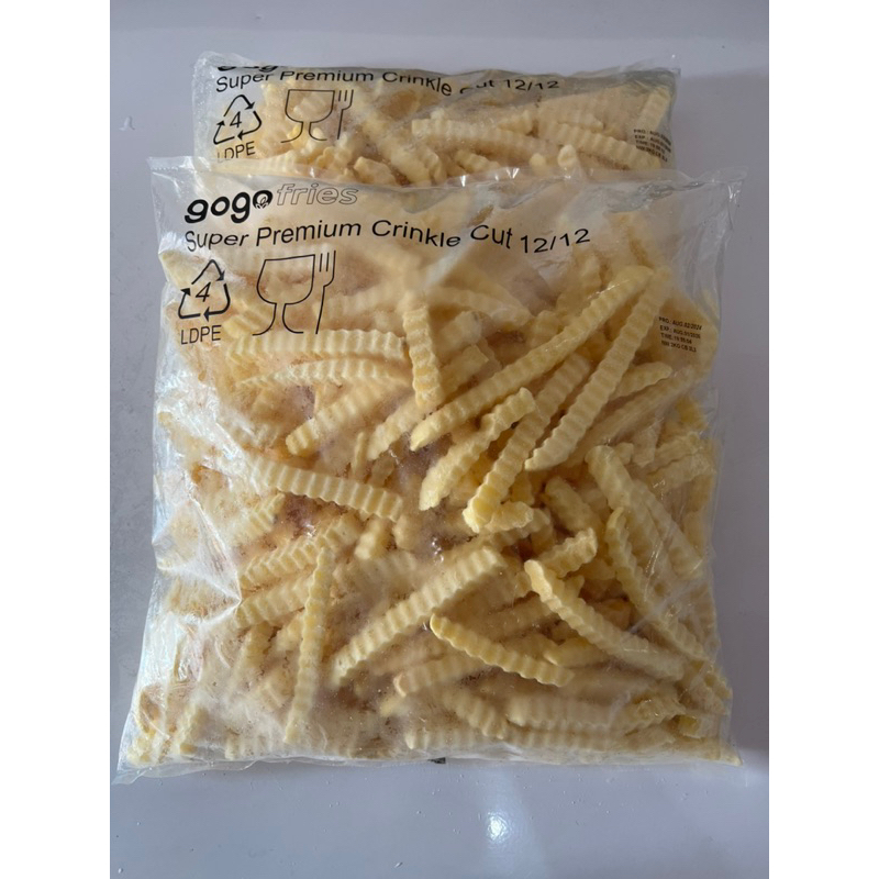 

kentang goreng crinkle cut gogo french fries 2kg premium