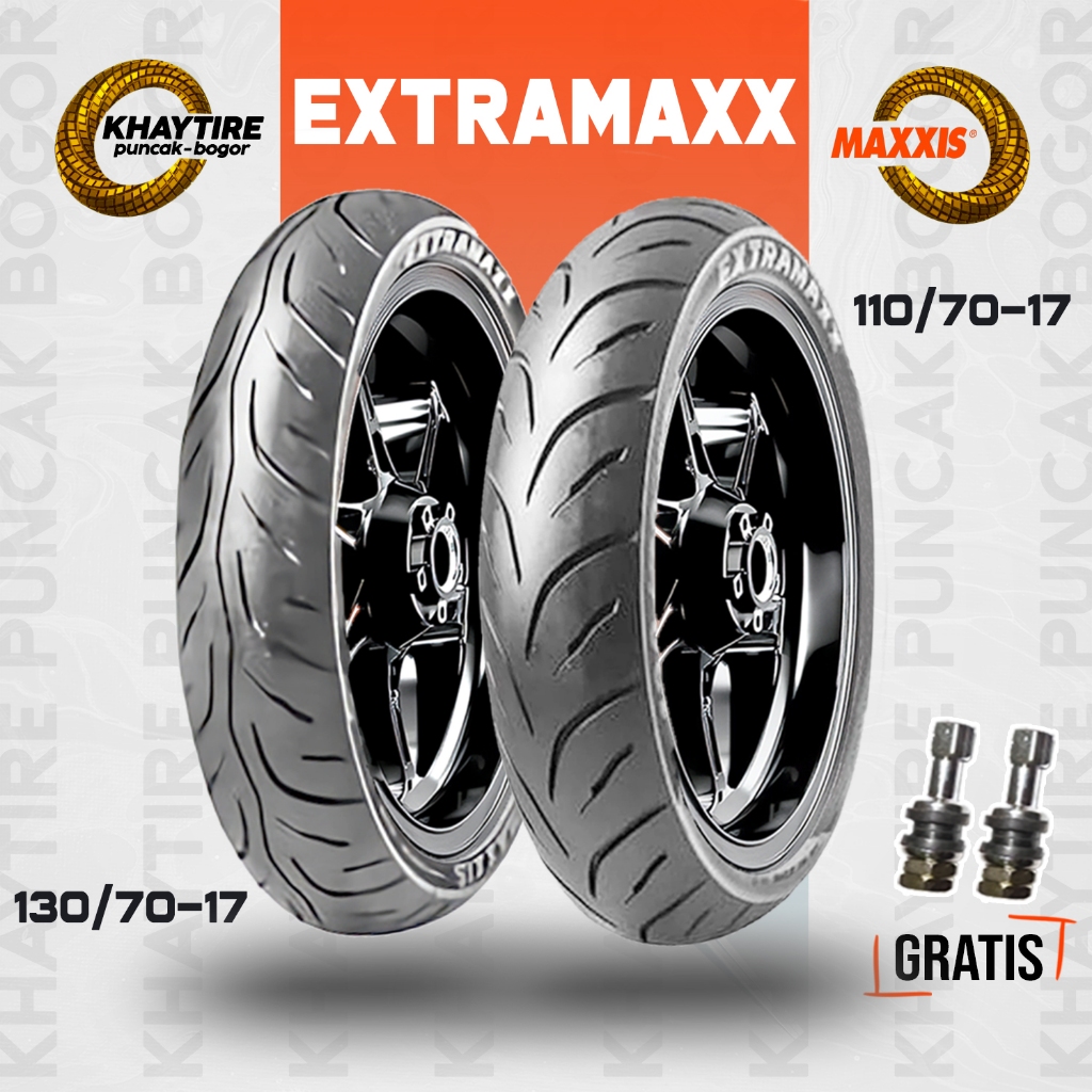 Paket Ban Tubles Motor Sport MAXXIS EXTRAMAXX 110/70 - 130/70 Ring 17