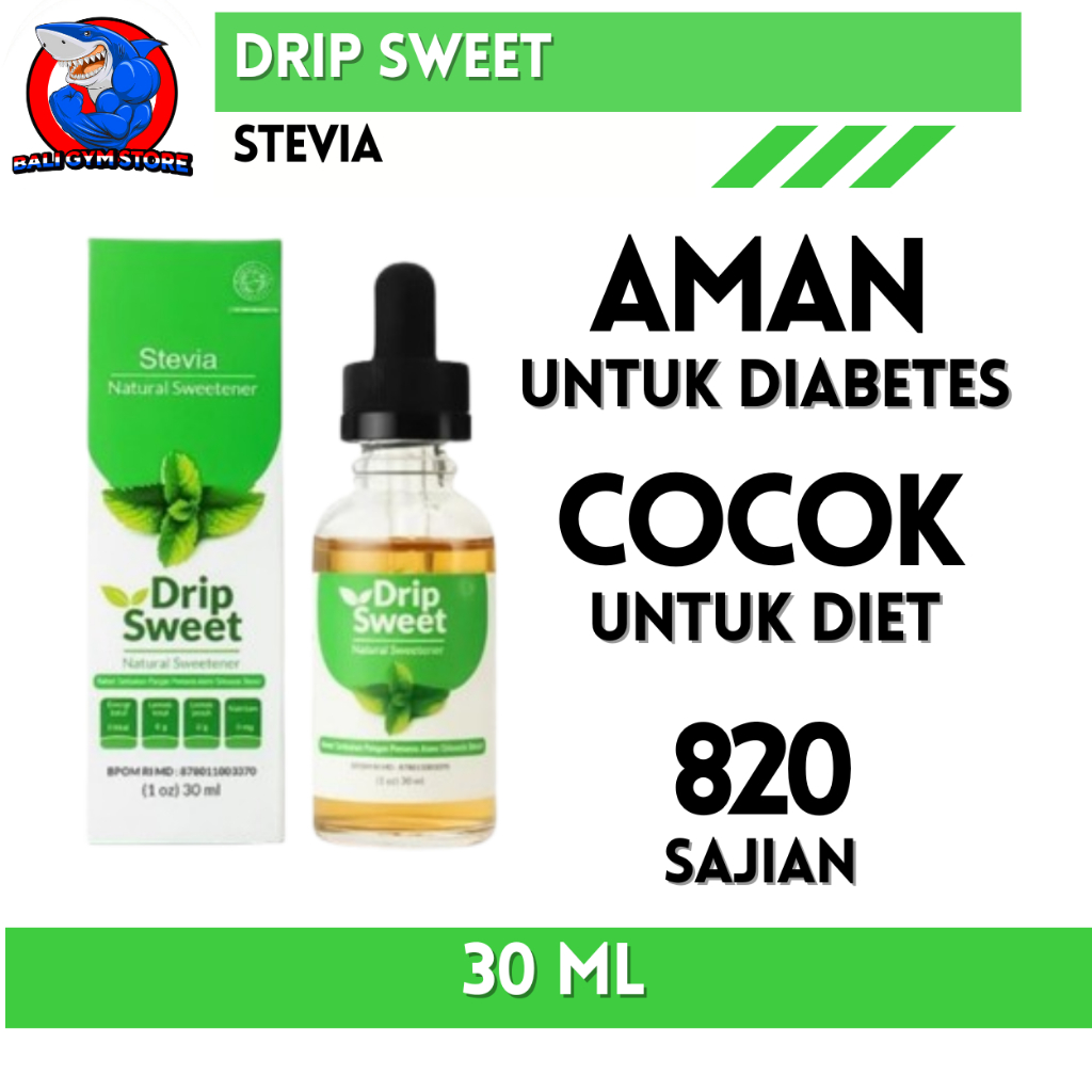

BUY 1 GET 1 Stevia Low Zero Calorie Sweetener Liquid 30ml by Dripsweets 30 ml