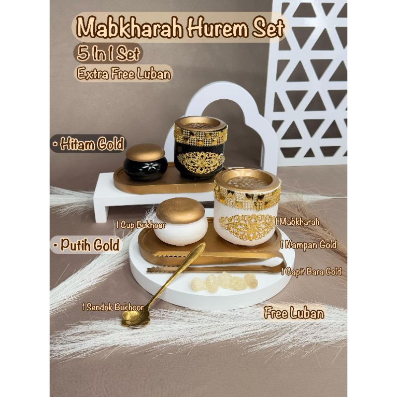 Tempat Dupa / Mabkhara aesthetic / Mabkhara set / mabkhara 5in 1 / set Tempat dupa / tempat dupa aes