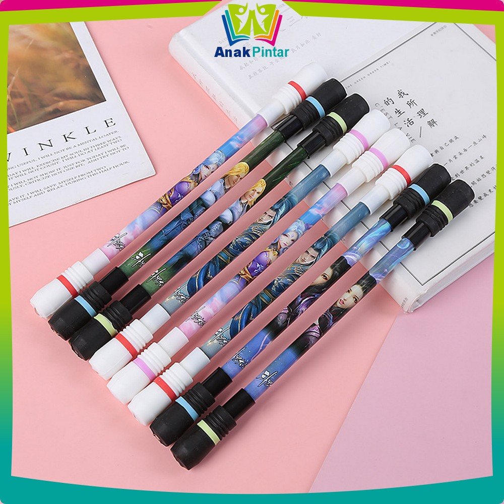 

Pena Pulpen Putar Mainan Anak Pen Spinner Balance / Spinning Pen Pulpen Putar Karakter Anti Stress Anak Pintar A38