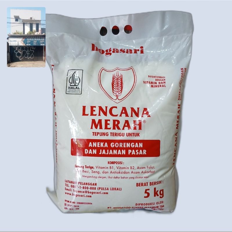 

TEPUNG TERIGU LENCANA MERAH 5kg