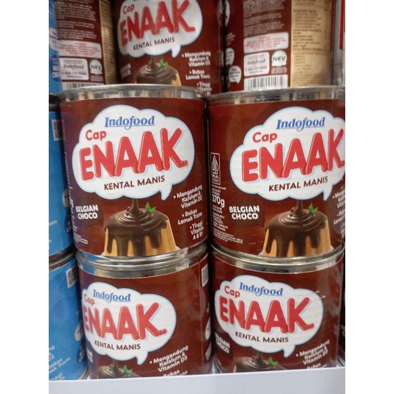 

Indofood Cap ENAAK Kental Manis Varian Milk Creamy Dan Belgian Choco 500gr