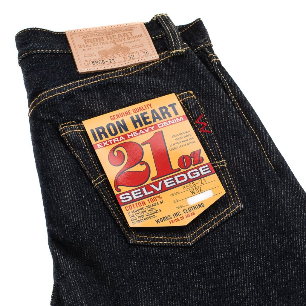 IH-666s-21 - 21oz Japanese Selvage Denim - Slim Straight