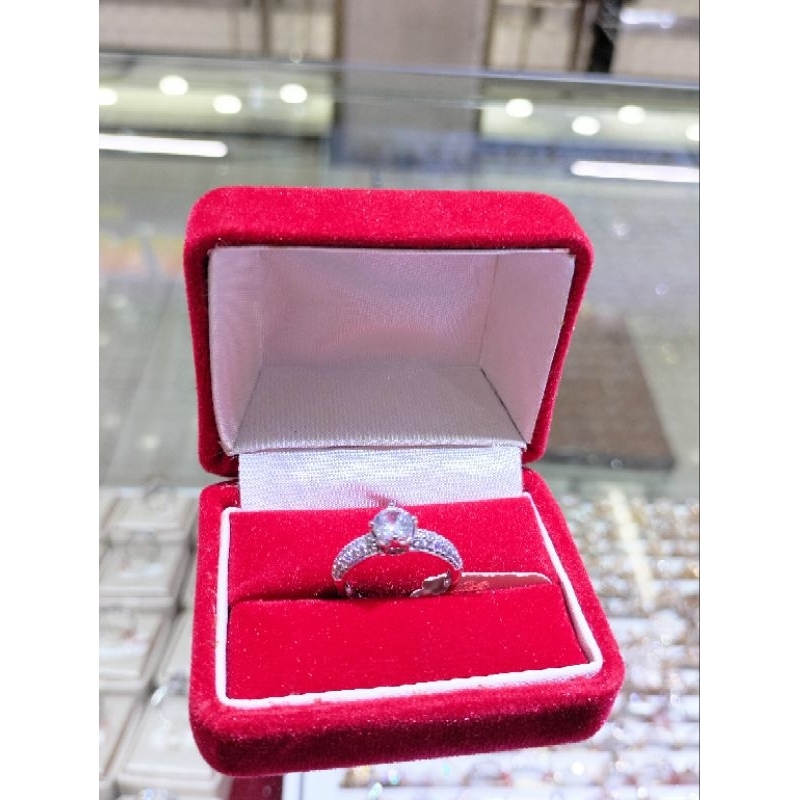 cincin mata satu mas putih 375